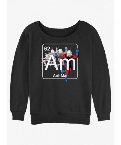 Marvel Ant-Man Periodic Element Ant-Man Slouchy Sweatshirt $14.46 Sweatshirts