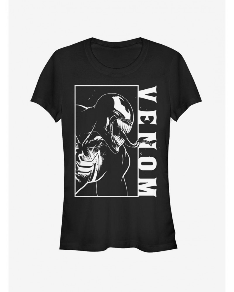 Marvel Venom Profile Block Womens T-Shirt $6.57 T-Shirts