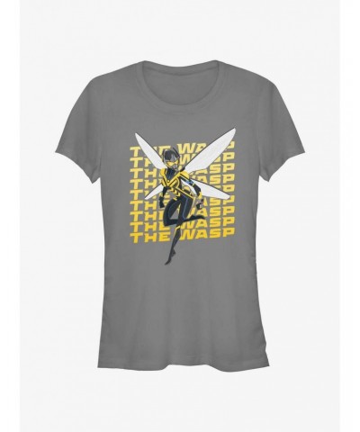 Marvel Ant-Man and the Wasp: Quantumania Wasp Action Pose Girls T-Shirt $7.57 T-Shirts