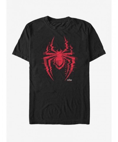 Marvel Spider-Man Glitch Logo T-Shirt $6.31 T-Shirts
