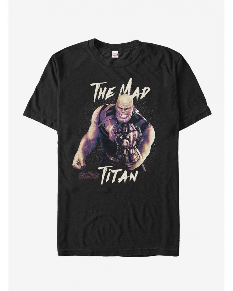 Marvel Avengers: Infinity War Mad Titan Grin T-Shirt $8.99 T-Shirts