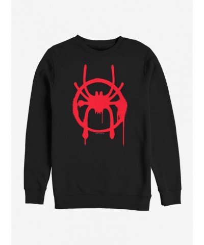 Marvel Spider-Man Miles Symbol Sweatshirt $14.17 Sweatshirts