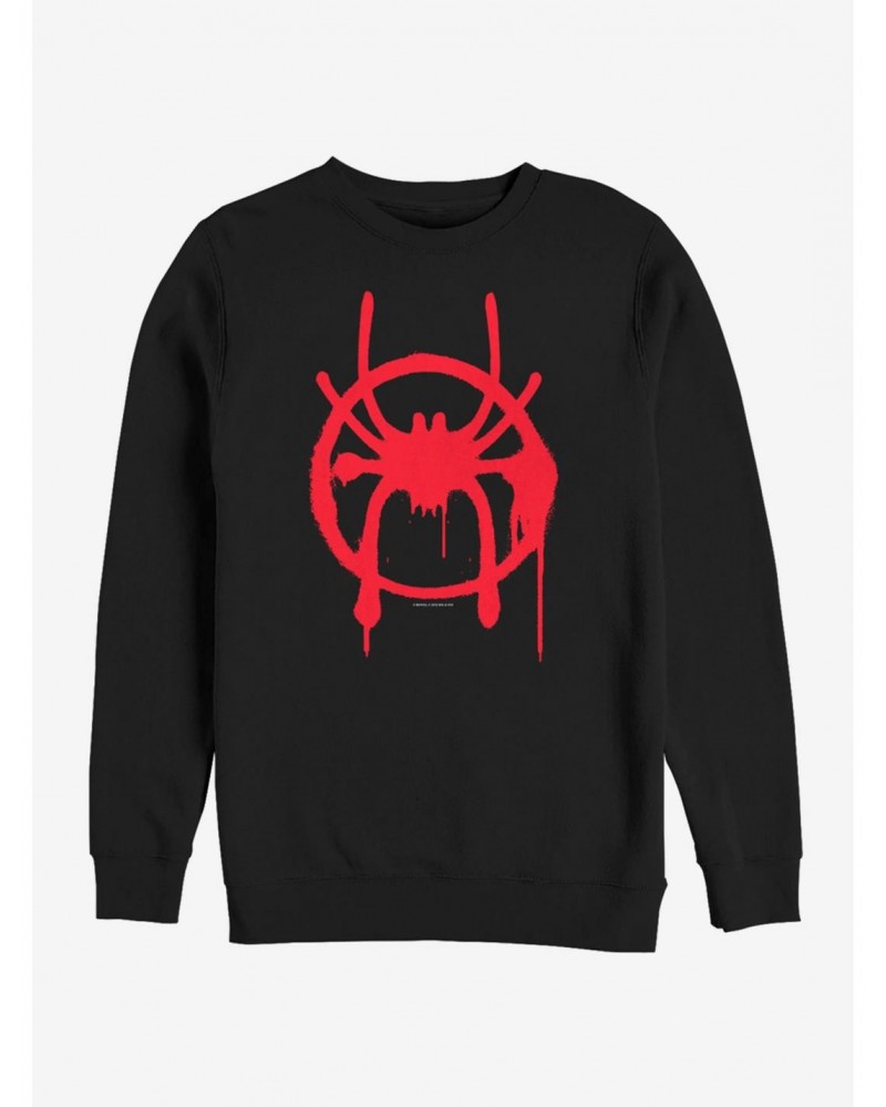 Marvel Spider-Man Miles Symbol Sweatshirt $14.17 Sweatshirts