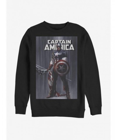 Marvel Captain America Poster Sweatshirt $12.99 Sweatshirts