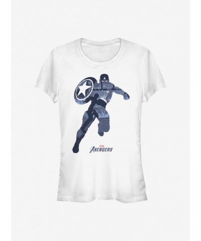 Marvel Captain America Cap Scene Girls T-Shirt $6.37 T-Shirts