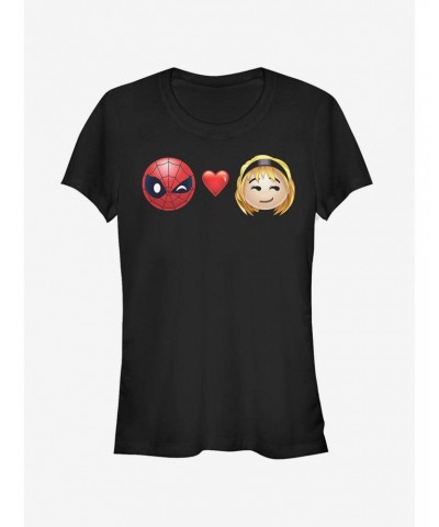 Marvel Spider-Man Emoji Love Girls T-Shirt $9.96 T-Shirts