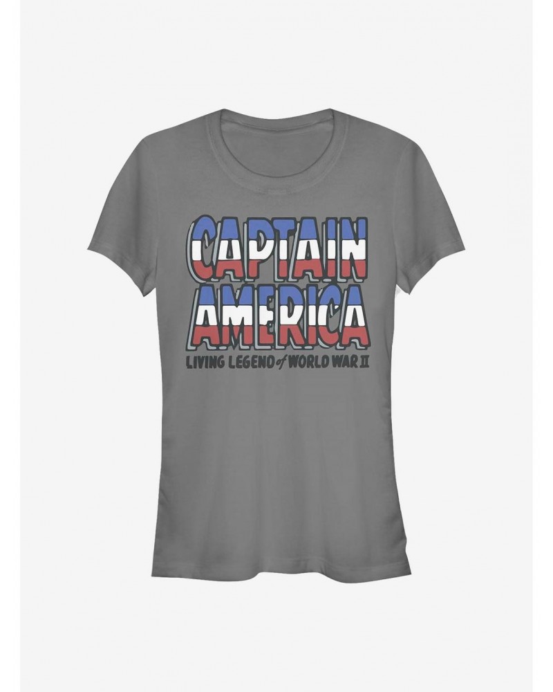Marvel Captain America Living Legend Girls T-Shirt $9.36 T-Shirts