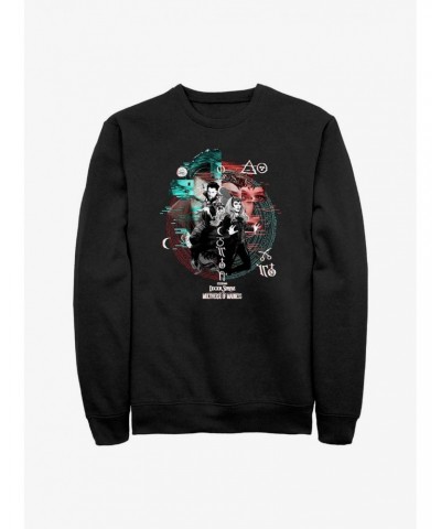 Marvel Doctor Strange In The Multiverse of Madness Magic Glitch Sweatshirt $12.40 Sweatshirts