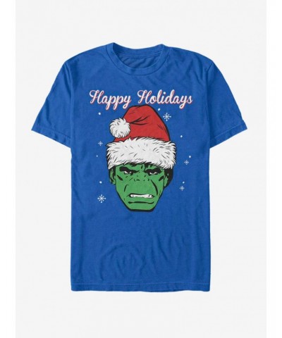 Marvel Hulk Santa Happy Holidays T-Shirt $9.18 T-Shirts