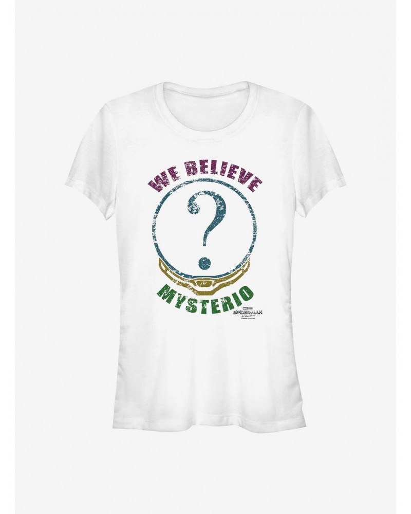 Marvel Spider-Man We Believe Mysterio Girls T-Shirt $7.77 T-Shirts