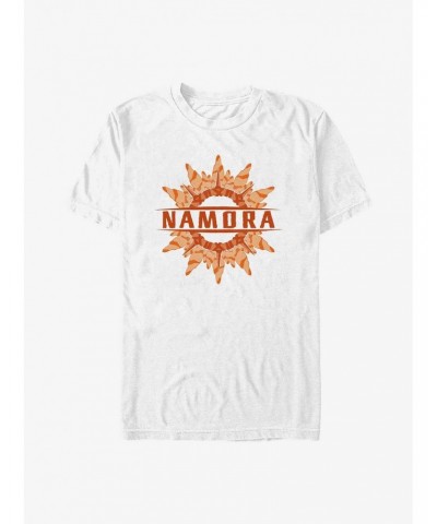 Marvel Black Panther: Wakanda Forever Namora Coral Ring Logo T-Shirt $8.99 T-Shirts