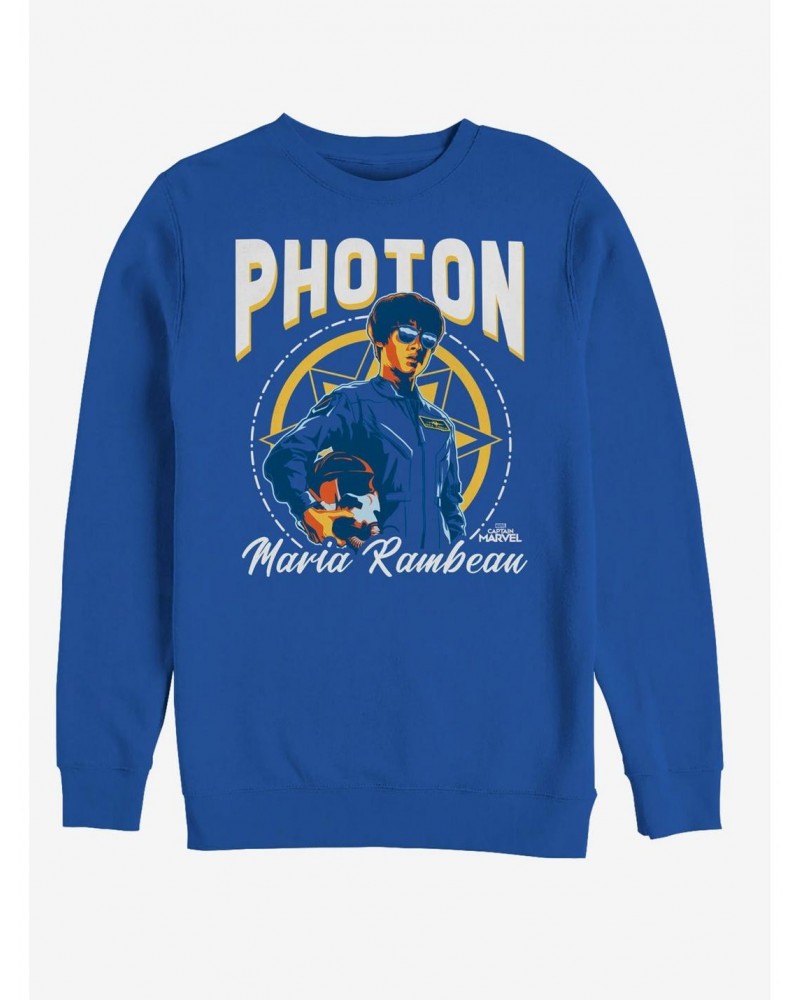 Marvel Captain Marvel Photon Sweatshirt $10.33 Sweatshirts