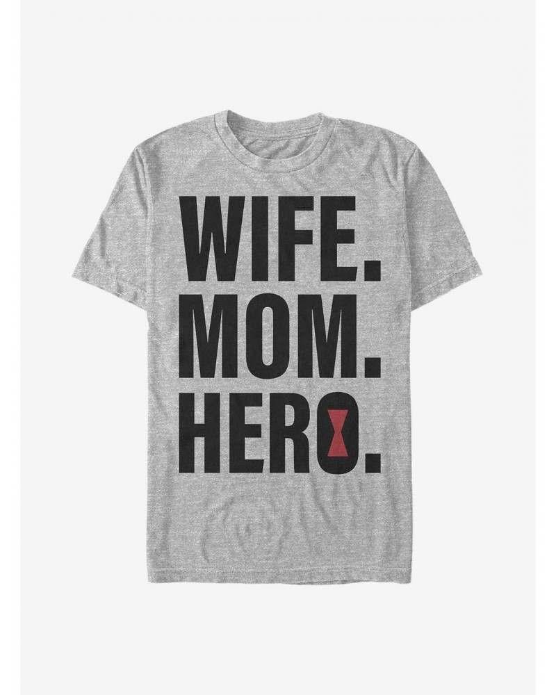 Marvel Black Widow Wife Mom Black Widow T-Shirt $8.80 T-Shirts