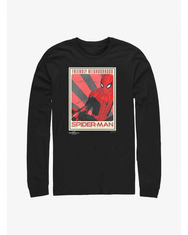 Marvel Spider-Man: No Way Home The Friendly Spider Long-Sleeve T-Shirt $11.58 T-Shirts