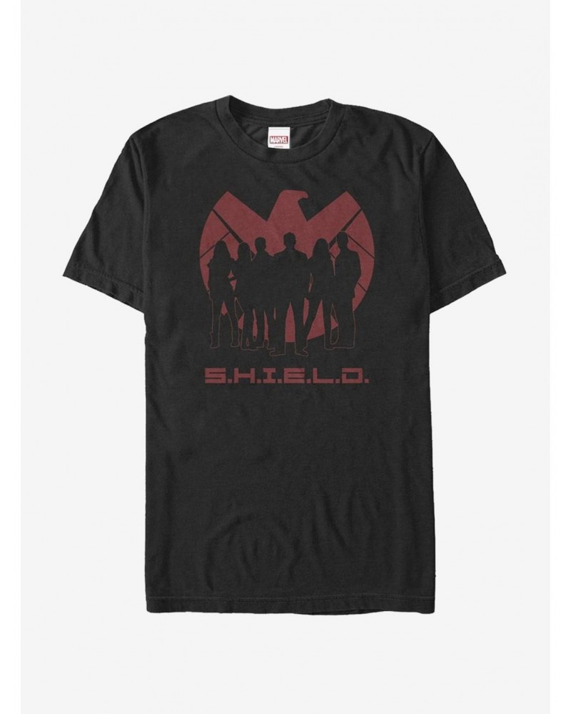 Marvel Agents of SHIELD Silhouette Logo T-Shirt $9.18 T-Shirts