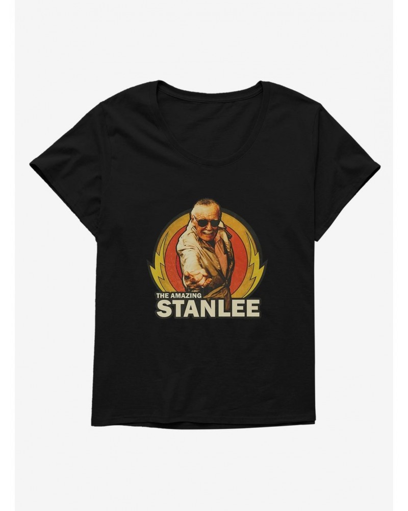 Stan Lee Universe The Amazing Stan Lee Girls T-Shirt Plus Size $7.18 T-Shirts