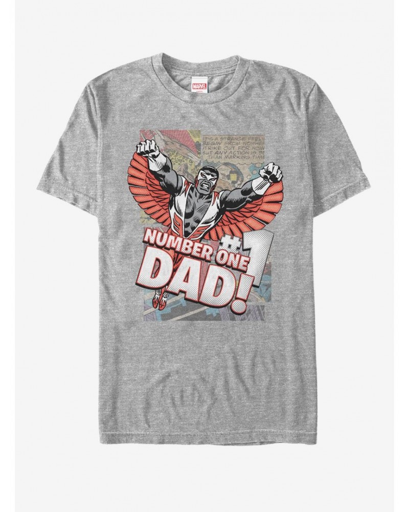 Marvel Falcon Number One Dad T-Shirt $5.74 T-Shirts
