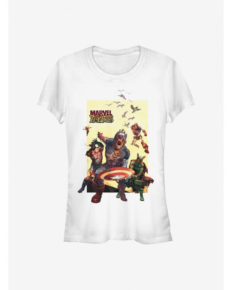 Marvel Zombies Action Panel Girls T-Shirt $9.36 T-Shirts