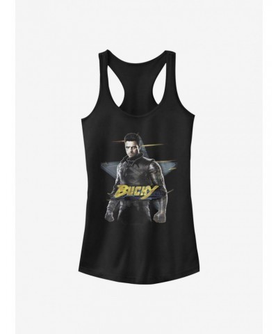 Marvel The Falcon And The Winter Soldier Bucky Girls Tank $8.76 Tanks
