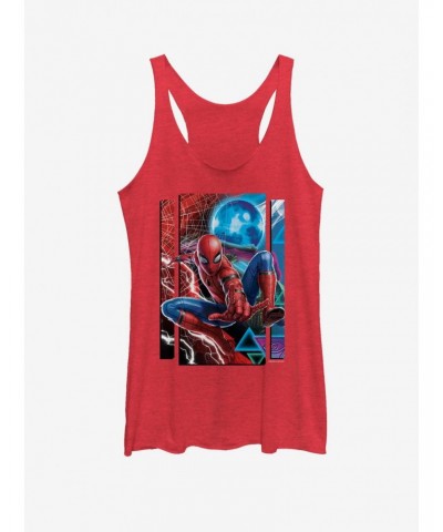 Marvel Spider-Man Far From Home Spider Mysterio Slash Girls Tank $9.74 Tanks