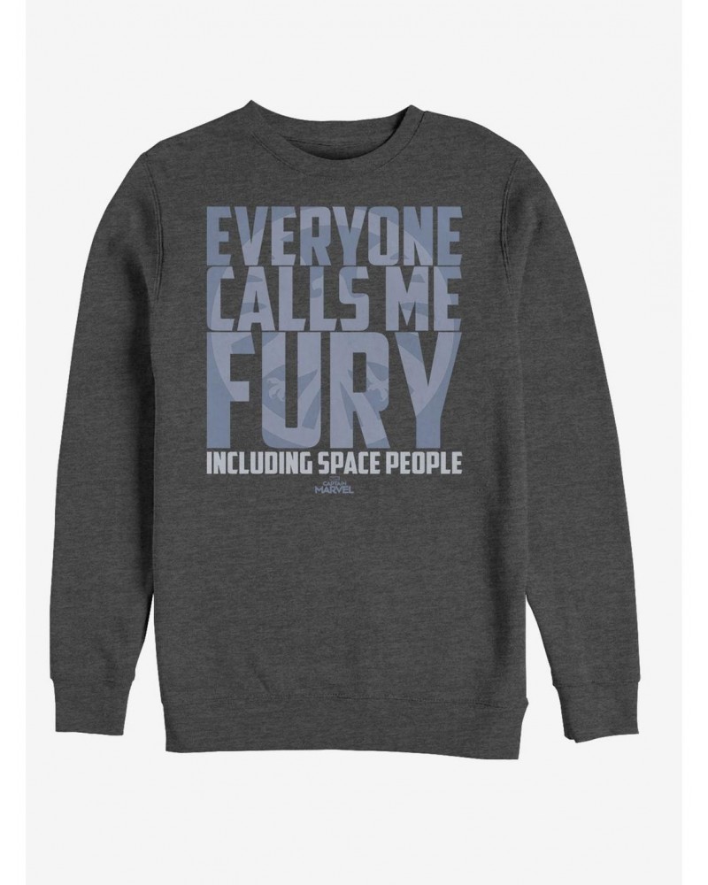 Marvel Captain Marvel Just Fury Sweatshirt $14.46 Sweatshirts