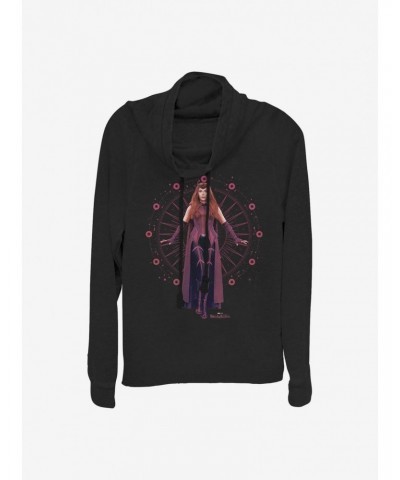 Marvel WandaVision The Scarlet Witch Cowlneck Long-Sleeve Girls Top $13.65 Tops