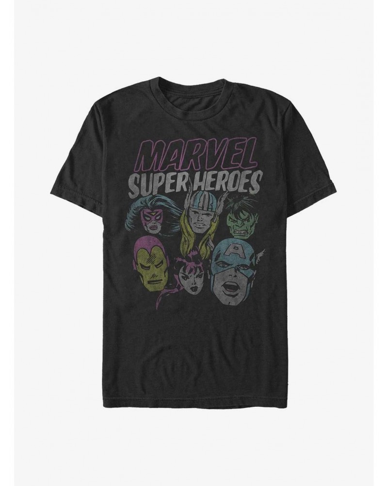 Marvel Grunge Heroes T-Shirt $5.93 T-Shirts