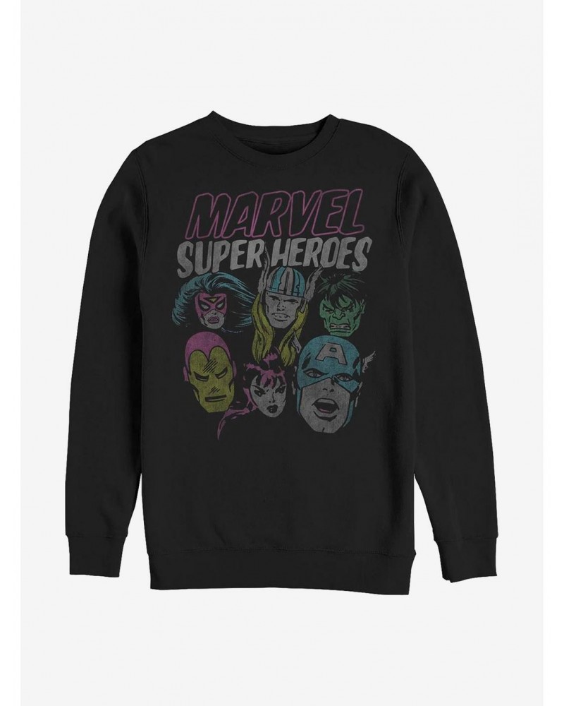 Marvel Avengers Grunge Heroes Sweatshirt $9.74 Sweatshirts