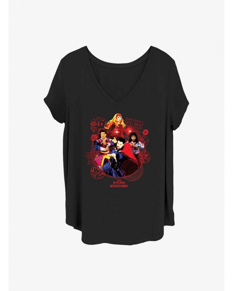 Marvel Doctor Strange In The Multiverse of Madness Badge Of Heroes Girls T-Shirt Plus Size $6.94 T-Shirts
