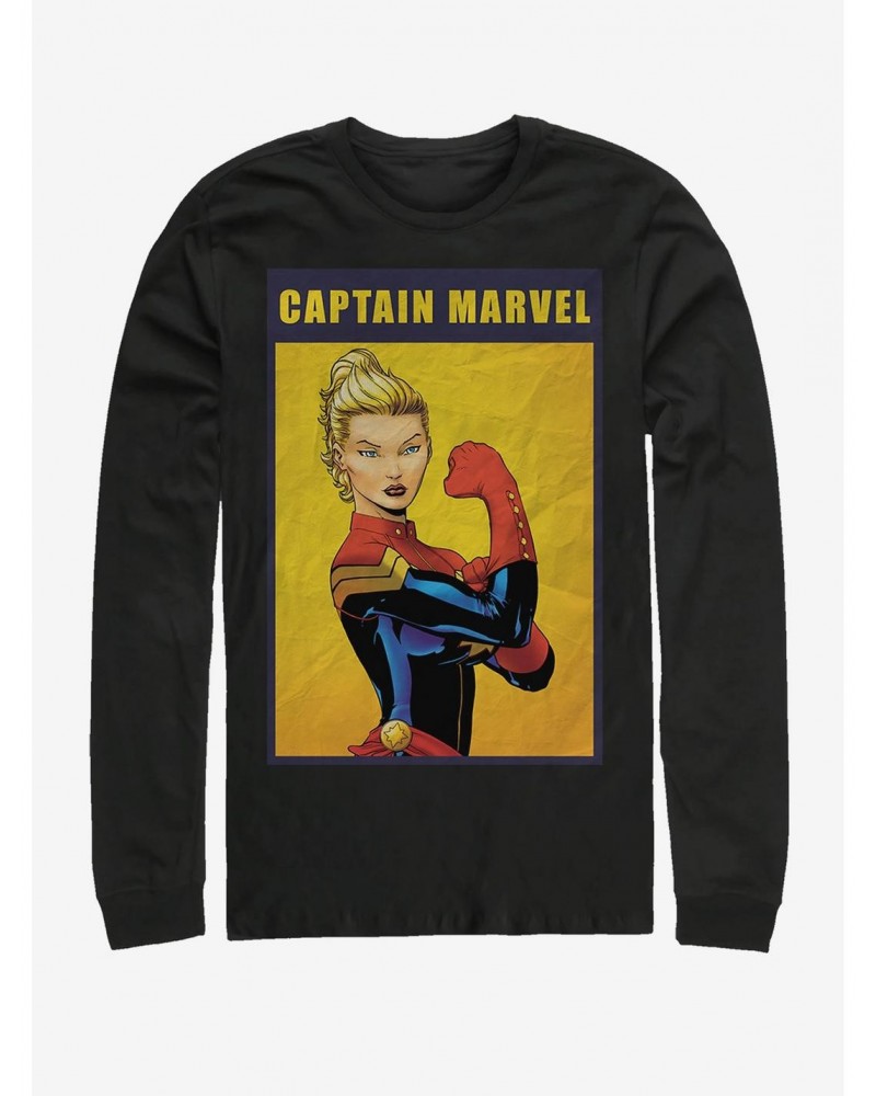 Marvel Captain Marvel The Riveter Long-Sleeve T-Shirt $10.00 T-Shirts