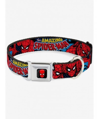 Marvel Amazing Spider-Man Seatbelt Buckle Dog Collar $8.47 Pet Collars