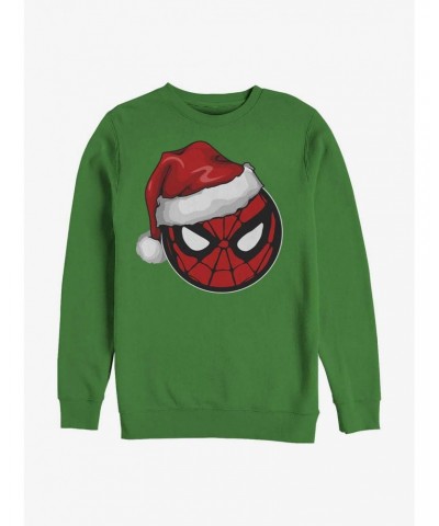 Marvel Spider-Man Spidey Santa Hat Sweatshirt $12.69 Sweatshirts