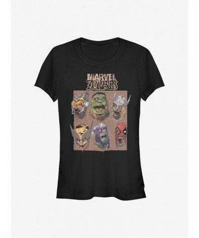 Marvel Zombies Boxed Zombies Girls T-Shirt $7.97 T-Shirts