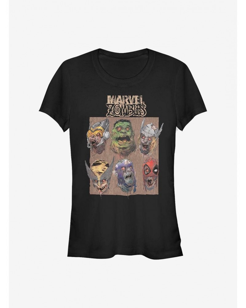 Marvel Zombies Boxed Zombies Girls T-Shirt $7.97 T-Shirts