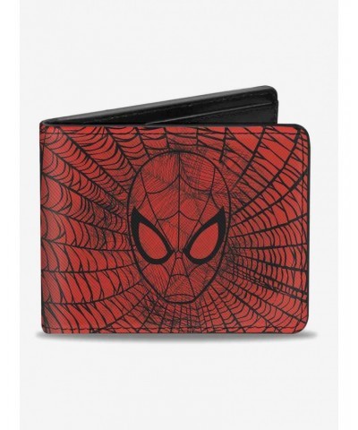 Marvel Spider-Man Face Web Sketch Bi-Fold Wallet $9.26 Wallets