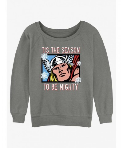 Marvel Thor Mighty Season Girls Slouchy Sweatshirt $12.40 Sweatshirts
