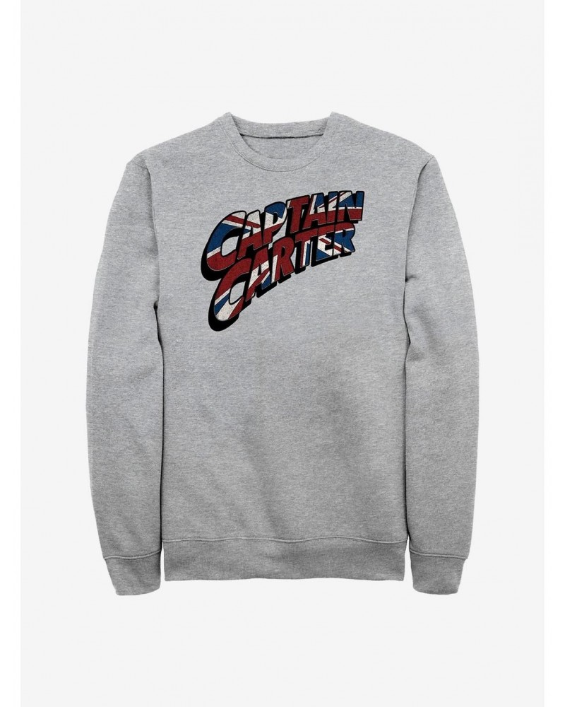 Marvel What If...? Captain Carter Crew Sweatshirt $11.22 Sweatshirts