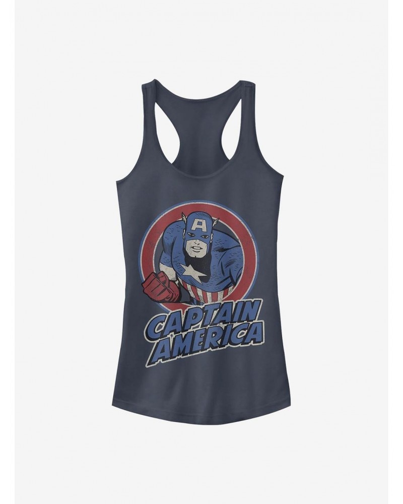 Marvel Captain America Captain America Thrifted Girls Tank $6.77 Tanks