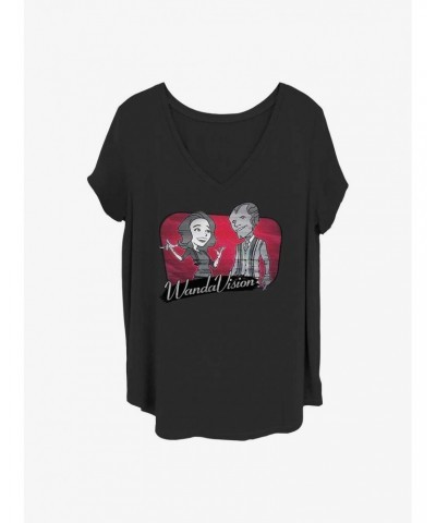 Marvel WandaVision Scarlet WandaVision Girls T-Shirt Plus Size $8.55 T-Shirts