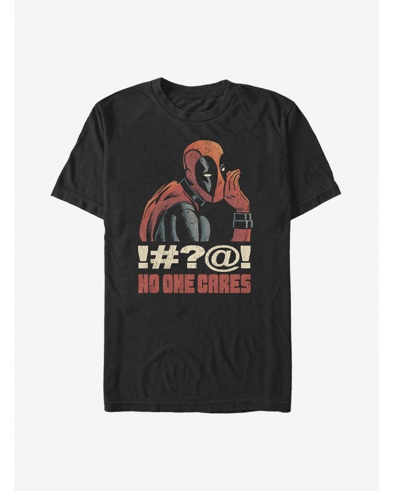 Marvel Deadpool No One Cares T-Shirt $8.99 T-Shirts