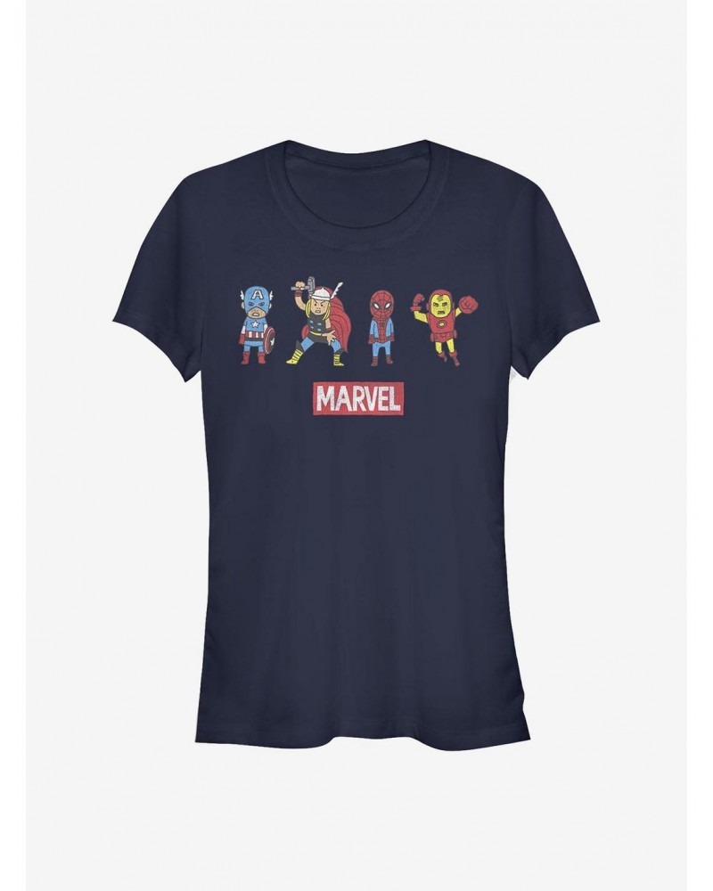 Marvel Avengers Pop Art Group Girls T-Shirt $6.97 T-Shirts