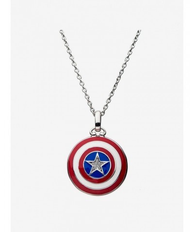Marvel Captain America x RockLove Shield Necklace $33.26 Necklaces