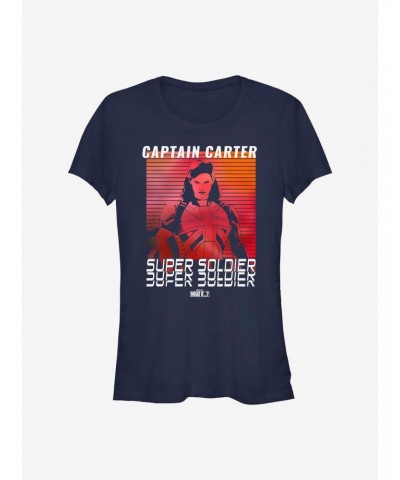Marvel What If...? Captain Carter Super Soldier Girls T-Shirt $7.77 T-Shirts