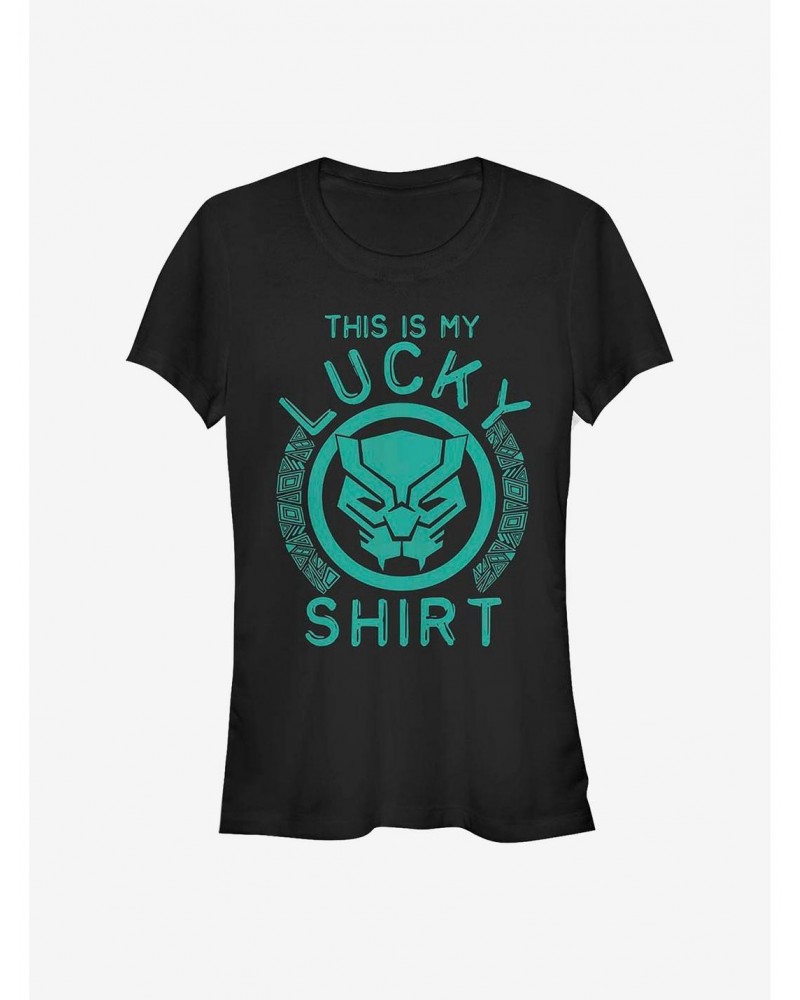 Marvel Black Panther Lucky Panther Girls T-Shirt $8.37 T-Shirts