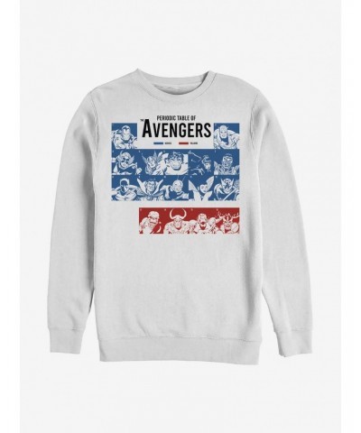 Marvel Avengers Periodic Crew Sweatshirt $11.51 Sweatshirts