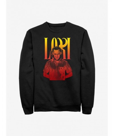 Marvel Loki Fierce Pose Crew Sweatshirt $9.45 Sweatshirts