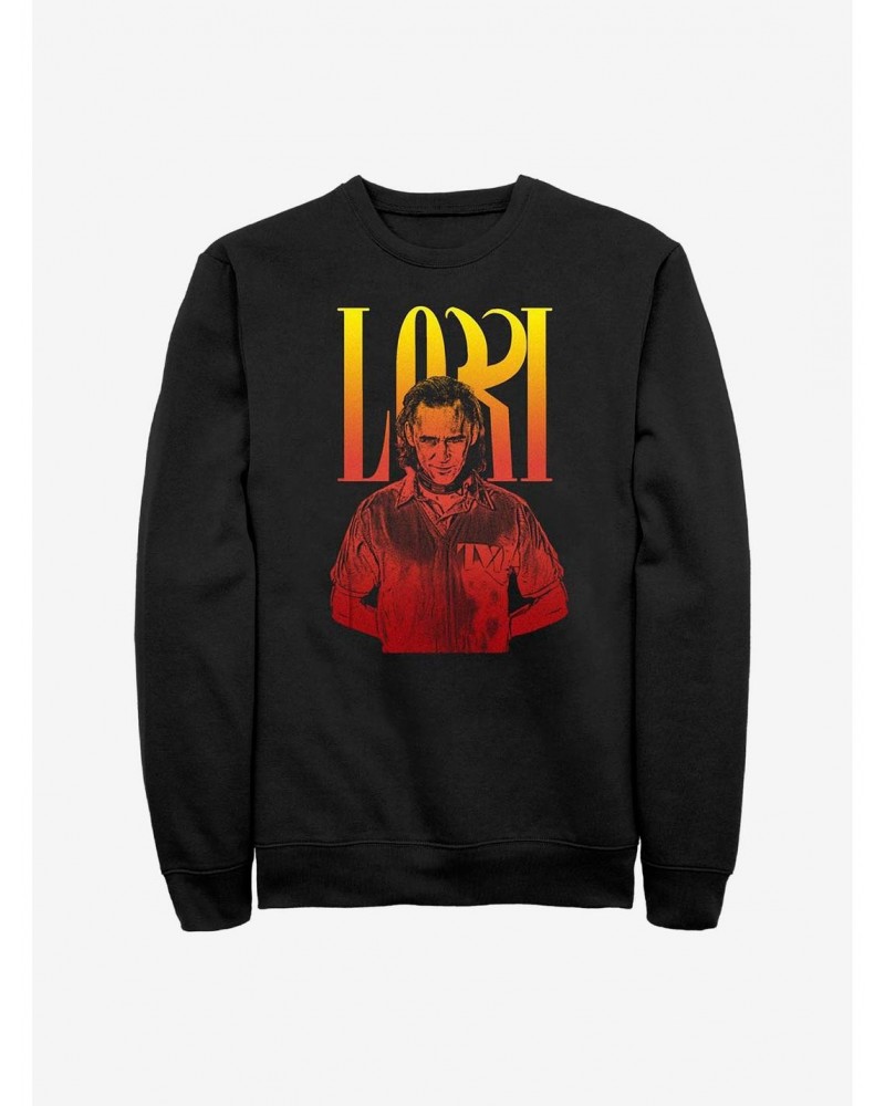 Marvel Loki Fierce Pose Crew Sweatshirt $9.45 Sweatshirts