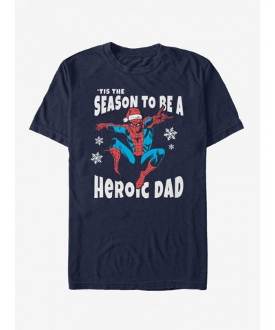 Marvel Spider-Man Heroic Dad T-Shirt $5.93 T-Shirts