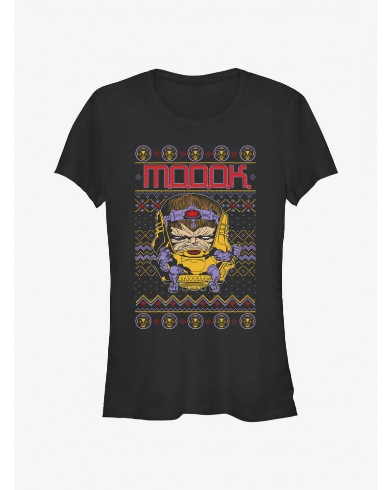 Marvel Modok Ugly Christmas Girls T-Shirt $9.16 T-Shirts