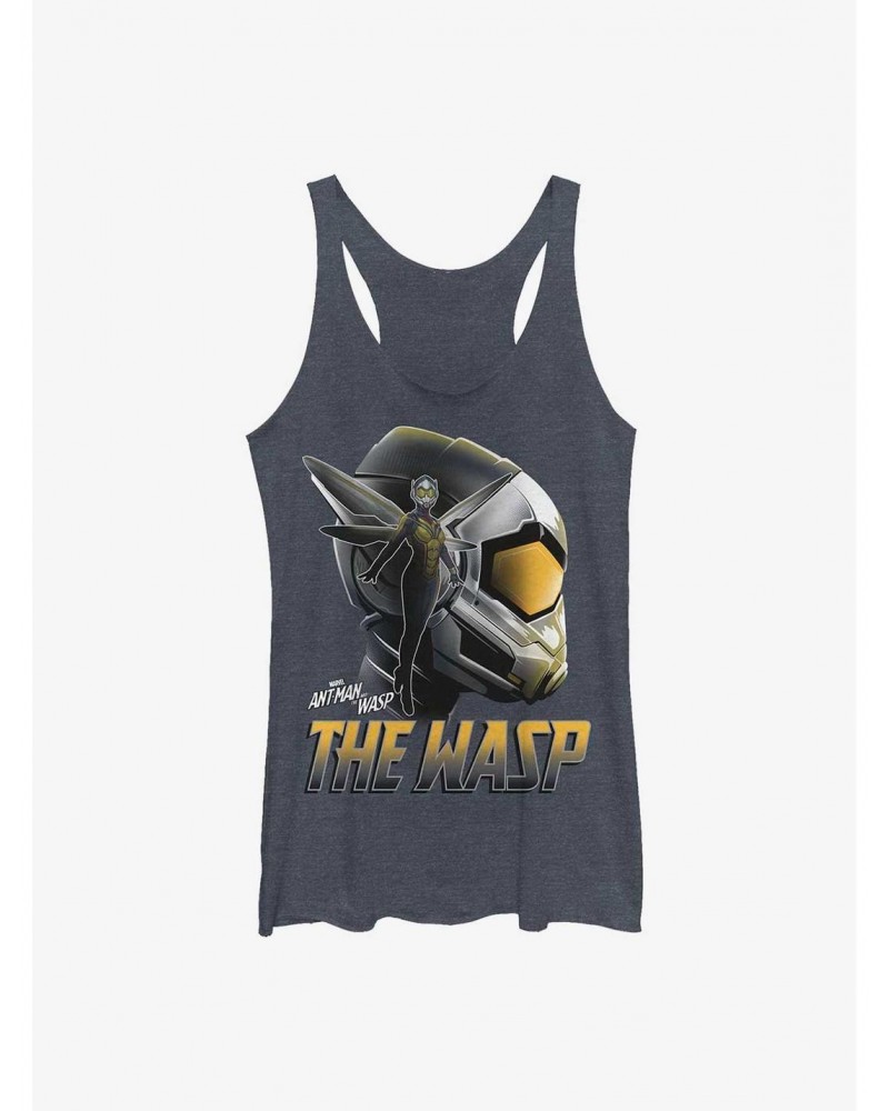 Marvel Ant-Man The Wasp Helmet Girls Raw Edge Tank $8.29 Tanks